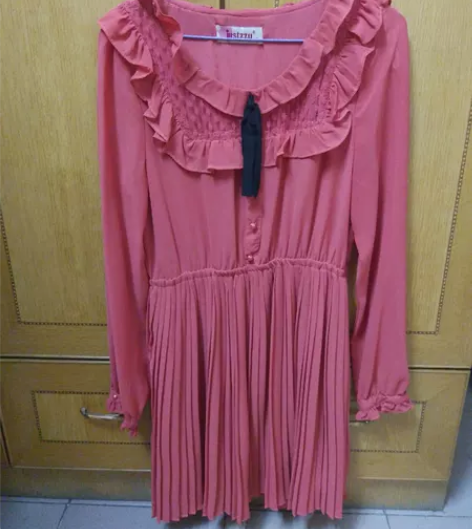 韩版淑女风复古风连衣裙justzzu牌子，...