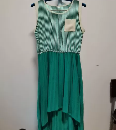 雪纺料子,轻盈飘逸 样式别致,前短后长款式...