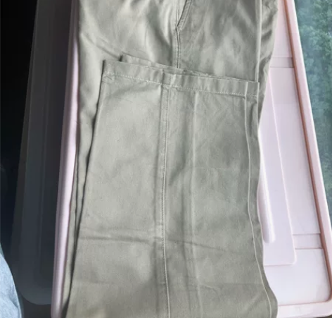 女士工装长裤（L码） 卡其色 100%纯棉...