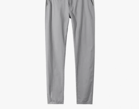 布衣传说夏季薄休闲裤男士长裤子青年修身灰色...