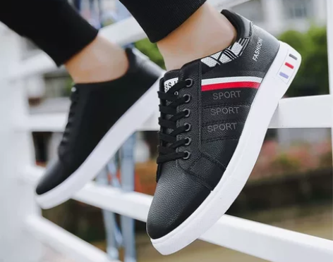 春季新款鞋子男韩版潮流时尚小白鞋百搭休闲运...