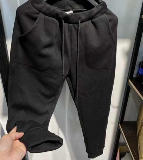 太舒服！重磅！加绒加厚针织面料！冬季男士时...