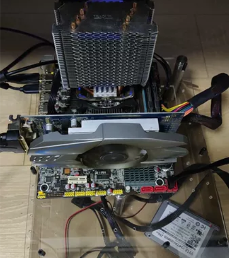 华南金牌x58主板 功能全部正常 1366...