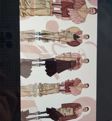广美作品服装设计效果图款式图线稿灵感版作品...