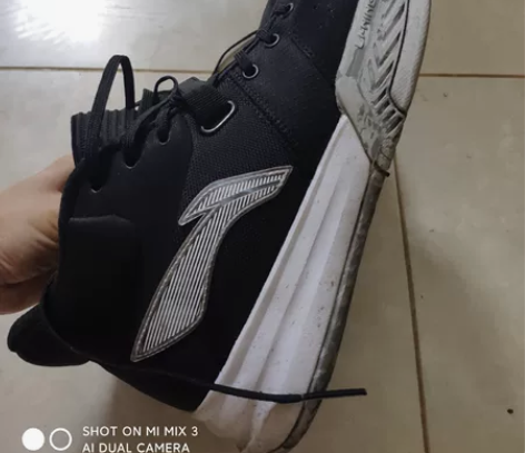 李宁冬季加棉 孩子没穿几天 41码 感...