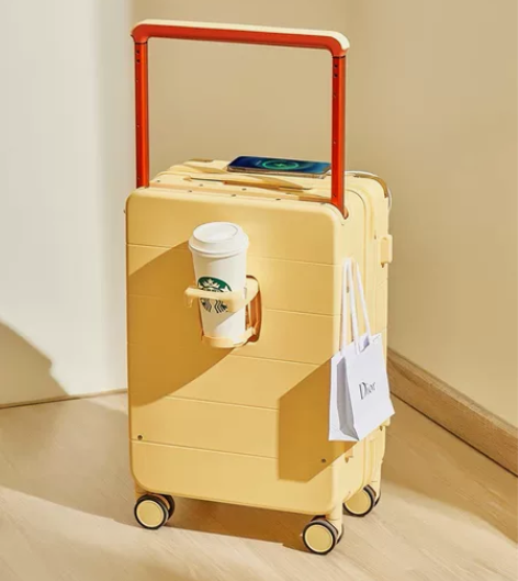 MIYO宽拉杆行李箱女2022新款多功能皮...