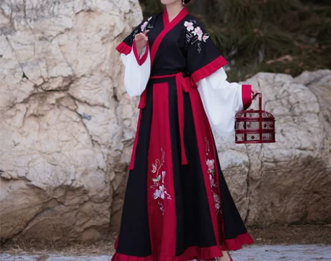 原创晋制汉服一套 绣花精美再送图二吊带（绣...