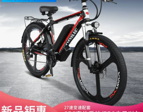 电动车 铝合金山地助力自行车锂电池成人代步...