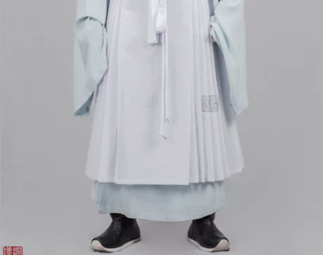 洞庭汉风汉服 白色衬布明制马面衬裙 衤旋子...