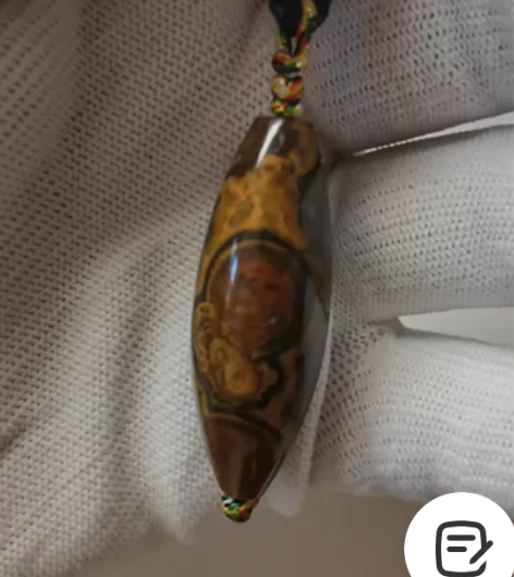 蒙天珠，九眼石页岩，不只是像！生动形象，逼...