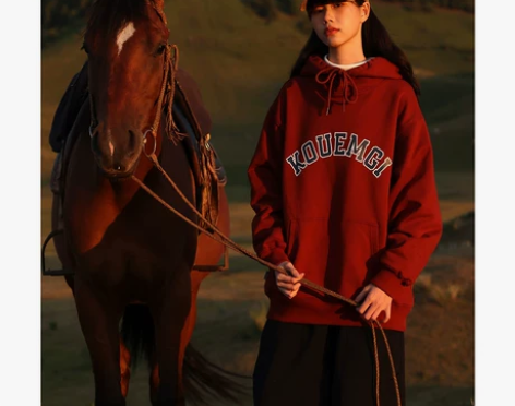 KOUEMGI空味 日系连帽卫衣男薄款重磅...