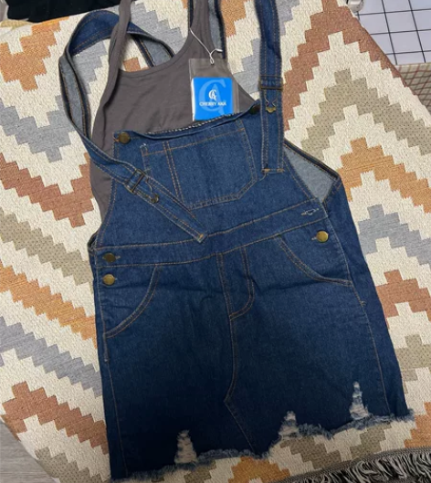 夏季休闲背带裙 百搭款不议价河北包邮