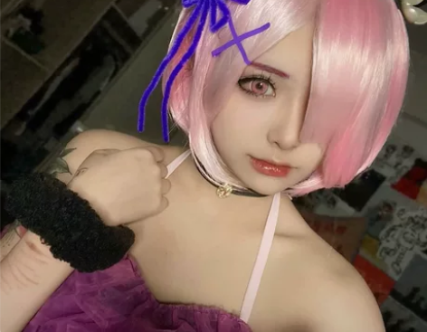 悠窝窝re0拉姆恶魔cosplay从零开始...