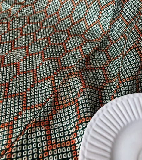 kiya喜屋墨绿龟甲总绞小纹和服 材质：正...