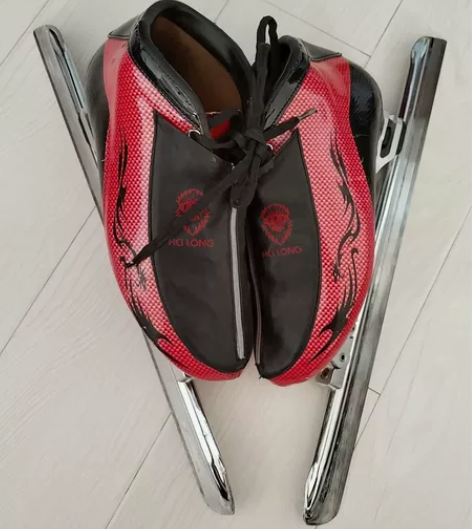 黑龙品牌41码大道脱位速滑冰刀鞋，鞋子碳纤...