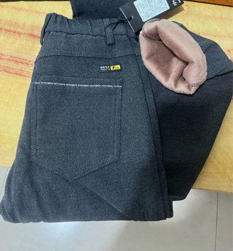 全新 加绒休闲裤男款 面料很好，微弹力，厚...