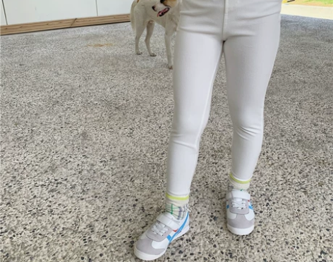 奶油cream秋装新款女童紧身牛仔裤洋气女...