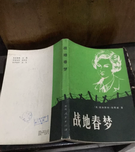 战地春梦 海明威小说永别了武器七八十年代老...
