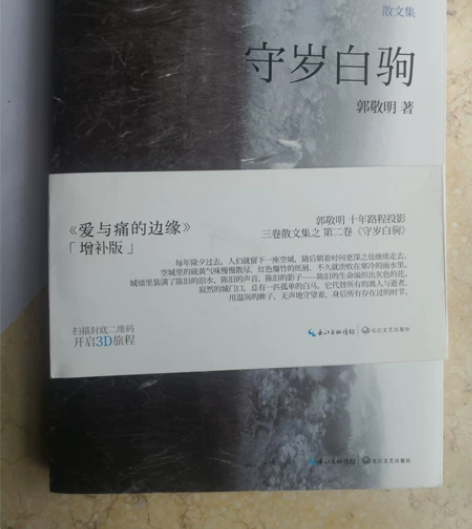 守岁白驹 郭敬明著 散文集    全新