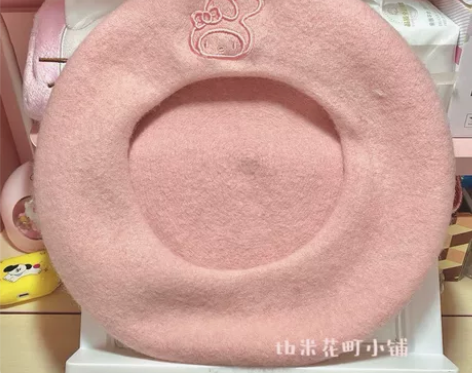 「米花町小铺」糖果色秋冬 美乐蒂贝雷帽 画...