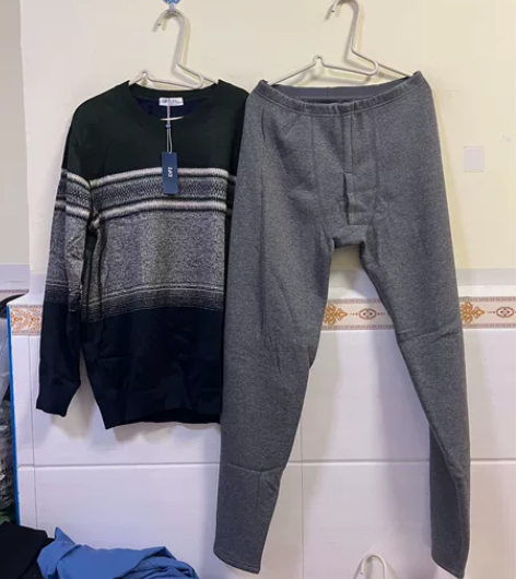 都市巅峰男款加绒套装，2XL，裤子长短，4...