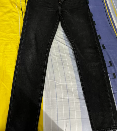 正品levis 李维斯高端系列黑灰牛仔裤面...