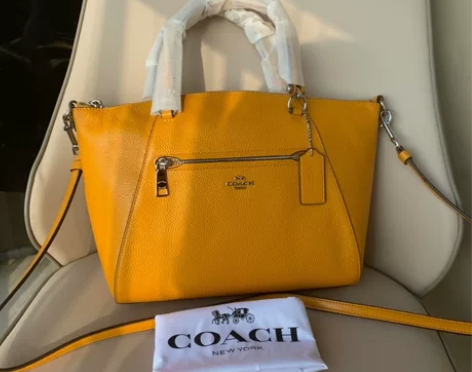 大号饺子包coach斜挎包专柜女士单肩手提...