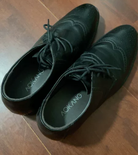 奥康男士冬季布洛克雕花皮鞋 买来重要场合穿...