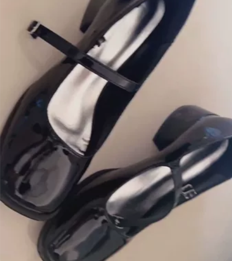 黑色粗跟女法式玛丽珍鞋单鞋 38码穿过两次...