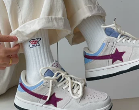 小众设计复古德训鞋子女ins潮流情侣撞色运...