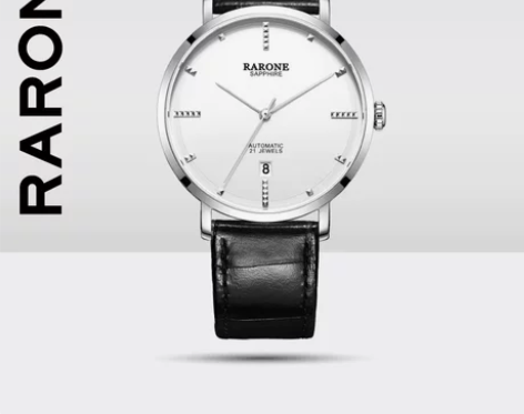 雷诺全自动机械表男表防水手表简约大气大表盘...