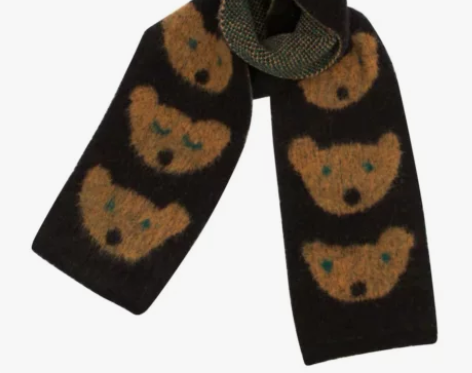 现货韩国羊毛ins可爱秋冬保暖潮 小熊围巾...