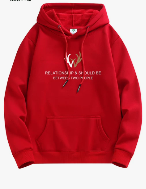 森马连帽卫衣男春秋款加绒款宽松百搭休闲时尚...