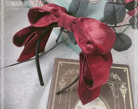 暮日森林muri手作lolita蝴蝶结kc...