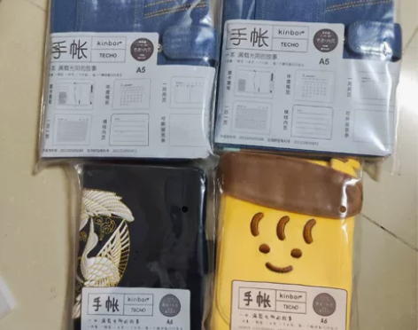 kinbor牛仔的夏天手帐本A5牛仔布笔记...