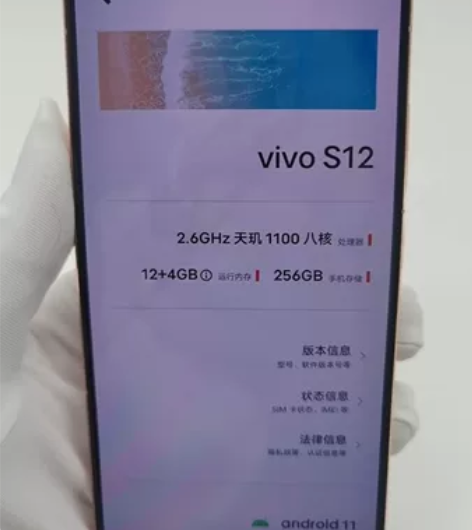 Vivo   S12 配置：12+256G...