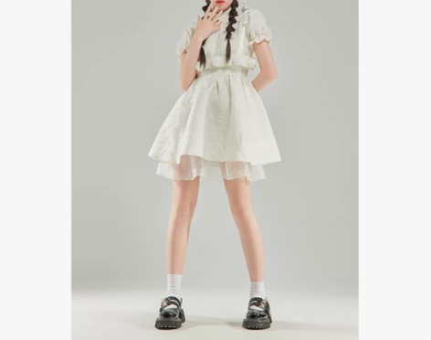 （全新）气质连衣裙女神范提花高腰显瘦高级感...