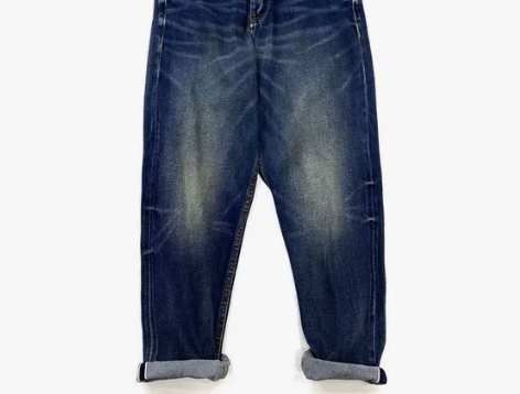 日版精湛水洗 复古重磅咔叽赤耳厚实柔软丹宁...