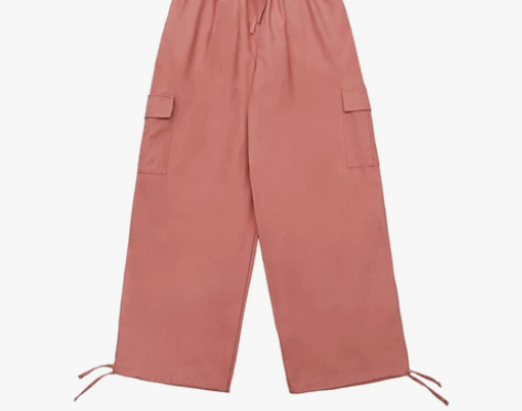 FUNKYFUN脏粉休闲裤日潮街头复古宽松...