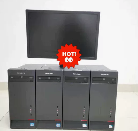实拍 二手联想办公台式家用电脑主机台式 办...