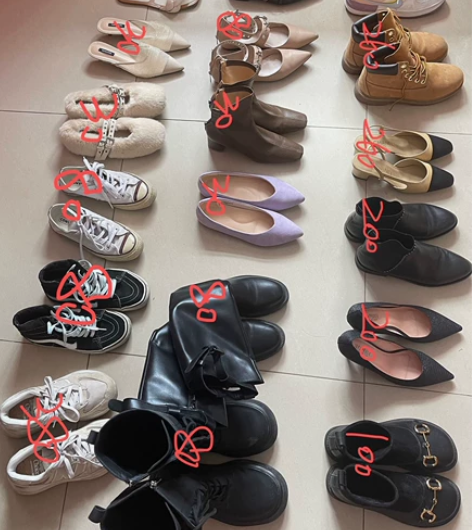 各种闲置鞋,大概价格如图,36脚,个别鞋子...