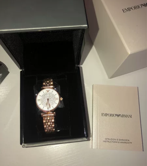 阿玛尼满天星手表 玫瑰金 全新 带盒 顺丰...