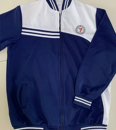 沈市七中春秋白蓝校服一套4XL码穿过的,但...