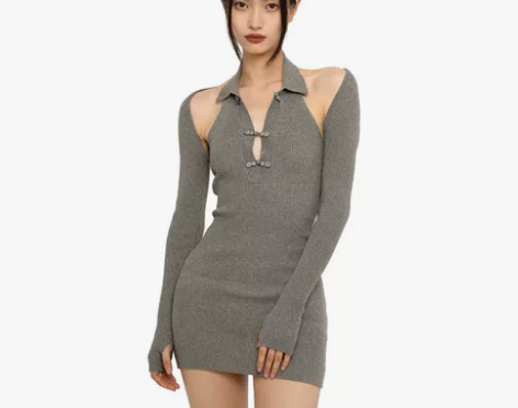 SweetChilling中国风盘扣镂空辣...