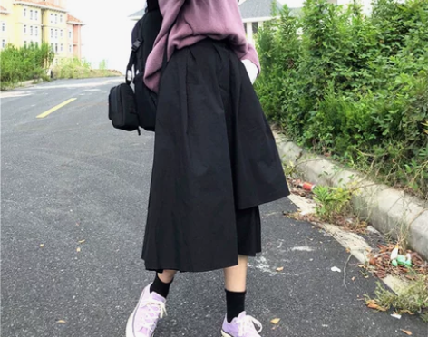 2019春季新款不规则白色蛋糕裙半身裙女高...