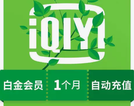 【直充秒发】爱奇艺白金会员VIP一月卡1个...