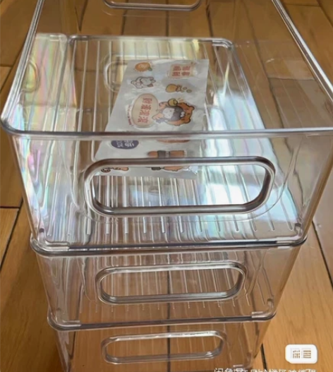 店不开了，桌面收纳盒3个16.8元可叠加透...