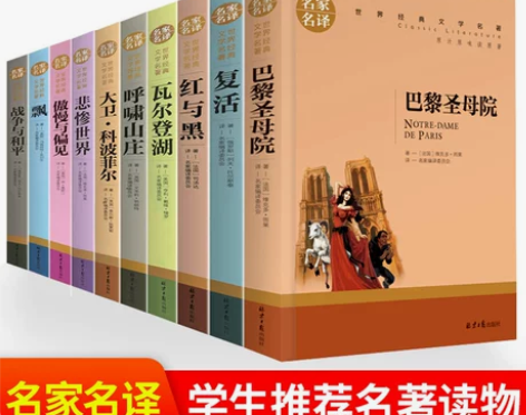 悲惨世界 正版世界十大经典文学名著全套包邮...