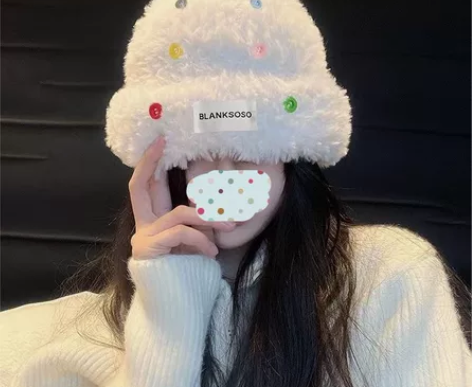 特惠处理明星同款女帽子秋冬毛绒帽加厚保暖大...