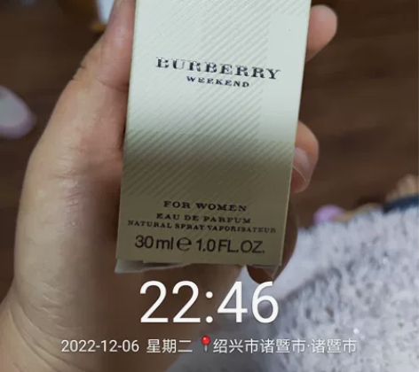 Burberry博柏利周末女士香水30ml...